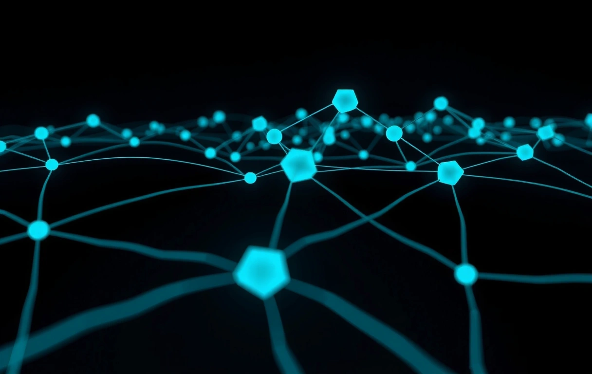 Abstracción de red neuronal AI